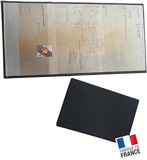 Étui Carte Grise 3 Volets en PVC Gomme Souple – Protège Certificat d’Immatriculation Auto & Moto – Fabriqué en France