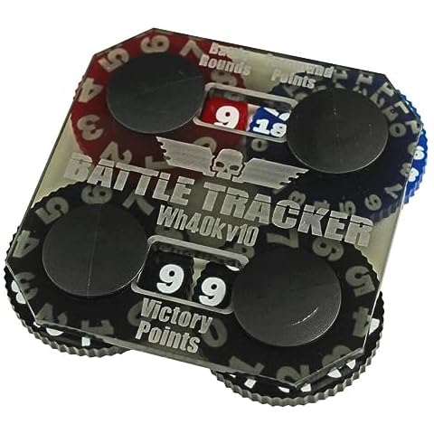 LITKO Battle Tracker | Victory Points | Turn | Command Points | Objective | Battle Points | Tracker | Compatible with Warhammer 40K 10th Edition and Age of Sigmar Cover
