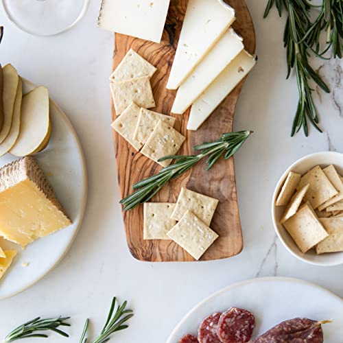 Jovial Organic Sourdough Einkorn Rosemary Crackers - Sourdough Crackers, Crackers For Cheese Platter, Made With Einkorn, Usda Organic, Non-Gmo - 4.5 Oz, 5 Pack #TOP3