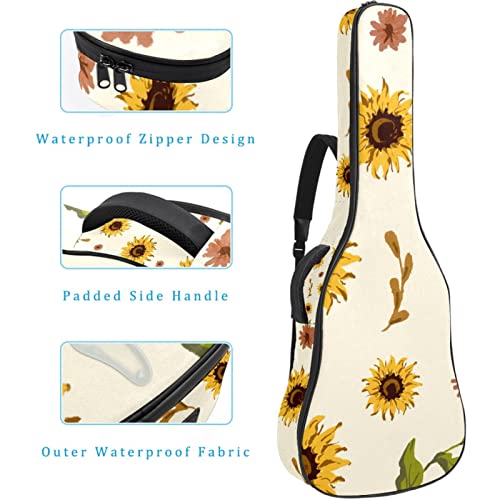 Housse pour guitare acoustique – Motif cochon et fleur – 1 cm d’épaisseur – Housse de transport étanche – 101,6 cm… - Les Beatles, Paul McCartney, John Lennon, RIngo Starr, George Harrison Housse pour guitare acoustique - Motif cochon et fleur - 1 cm d'épaisseur - Housse de transport étanche - 101,6 cm… – Image 5