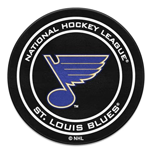 FANMATS NHL St Louis Blues Nylon Face Hockey Puck Rug