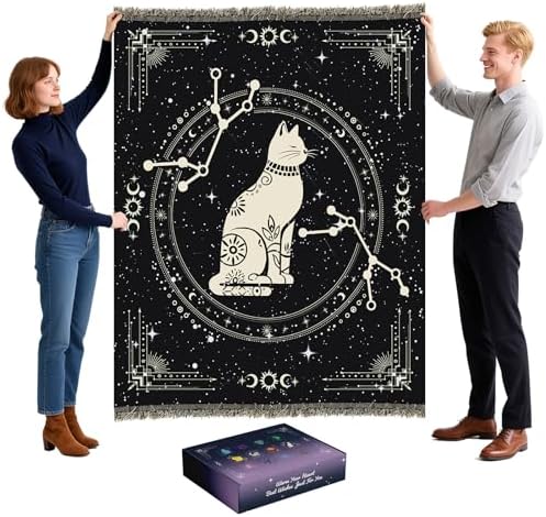 ZYXFYY Astrology Throw Blanket Birthday Gifts for Women Girls Collection Chenill