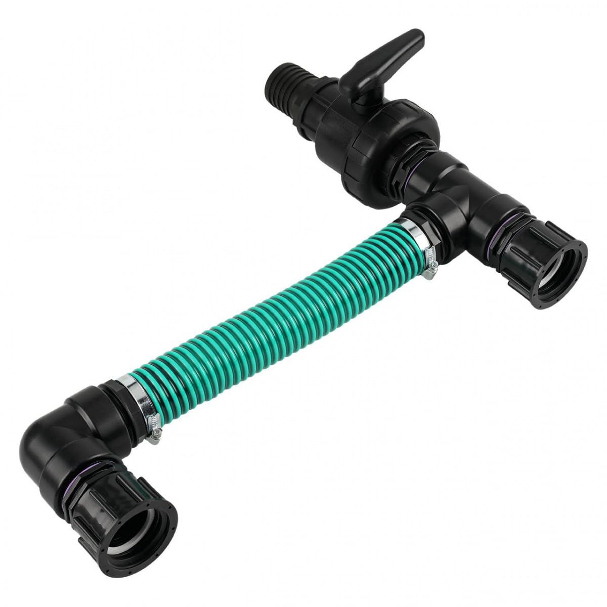 REKUBIK IBC Adapter S60x6-2 IBC nebeneinander Tankverbindung Schlauch Größe 50mm (2")