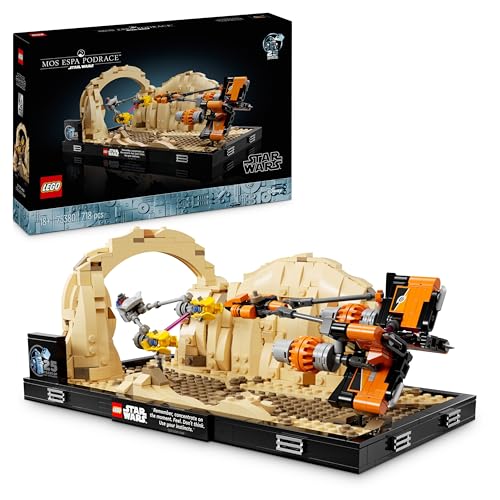 LEGO Star Wars Podrennen in Mos Espa – Diorama, Set für Erwachsene, Die...