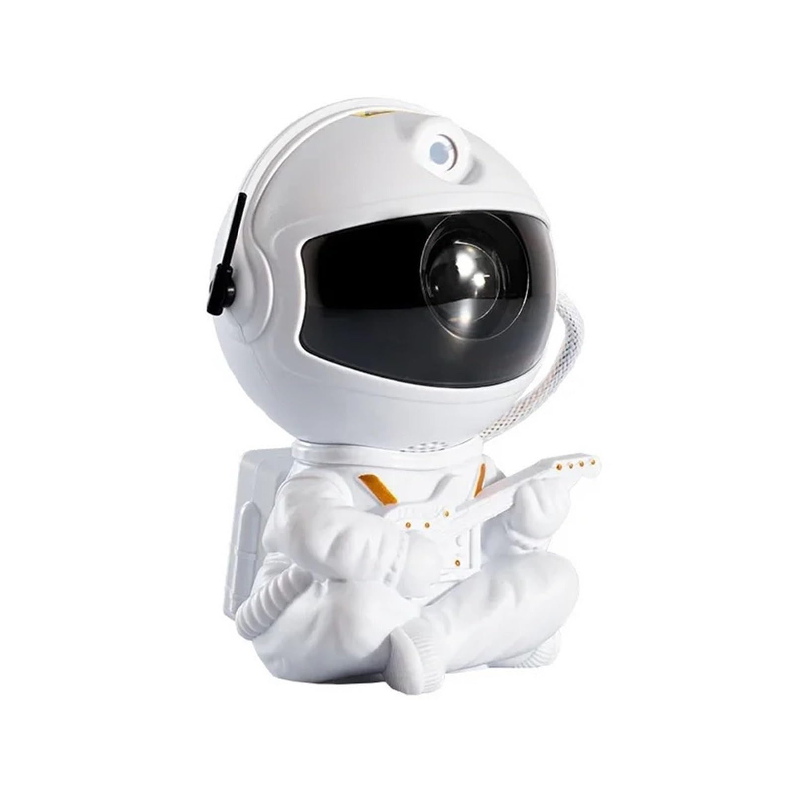 TRDEWR Astronaut Galaxy Starry Sky Projector Spaceman LED Night Light Bedroom Decorative Projection Lights Holiday Party Children Gifts Create an Atmosphere(White Guitar)