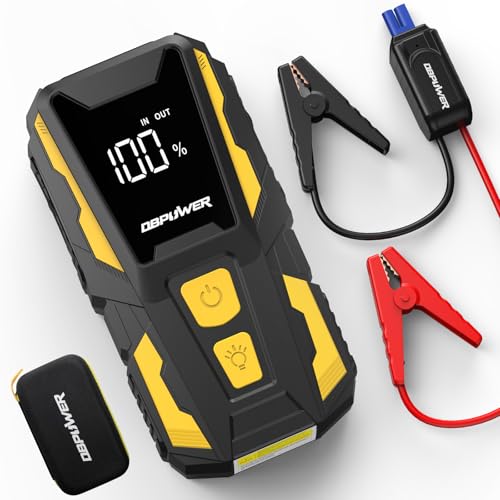 DBPOWER 5000A Jump Starter, 74Wh Car Battery Jump Starter for Up to 10.0L Gas and 8.0L Diesel...