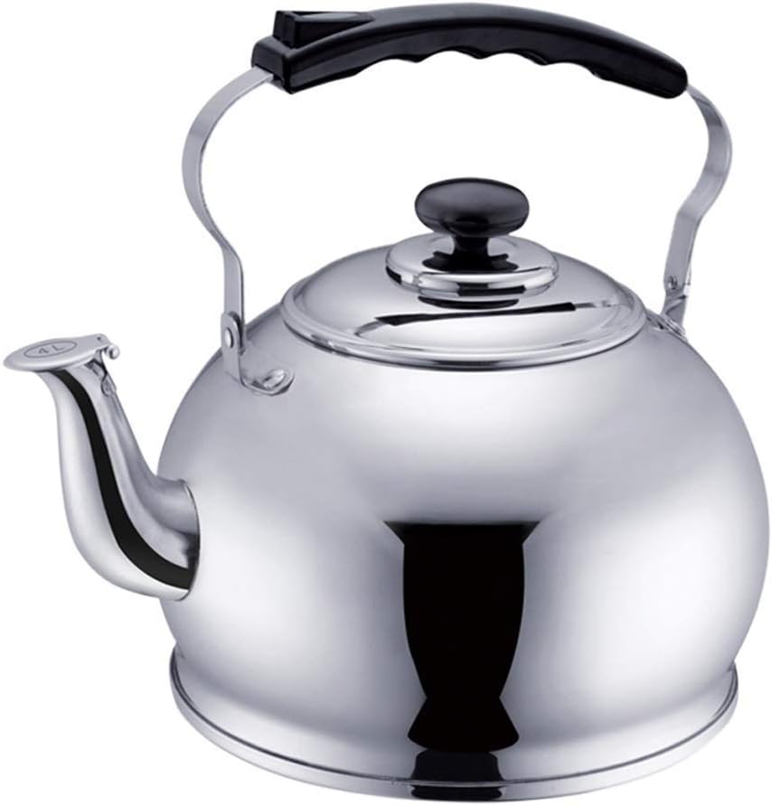 Tea Kettle Stovetop Teapot Stainless Steel Hot Water Kettle Whistling -,Fast to Boil, Whistling Teakettles