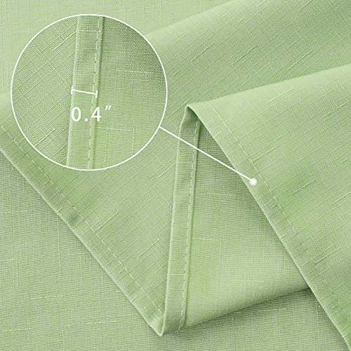Jucfhy Rectangle Table Cloth, Linen Farmhouse Tablecloth Heavy Duty Fabric,Stain-Proof,Water Resistant Washable Table Cloths,Decorative Oblong Table Cover For Kitchen And Holiday(52X70 Inch,Sage) #TOP3