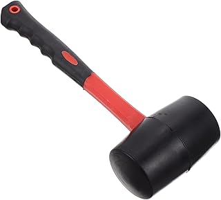 DOITOOL 1pc hammer light house decorations for home leather tools floor trim glazing mallet decoration for home woodworking mallet Rubber Mallet Fiber Mallet Tool for Floor Installation