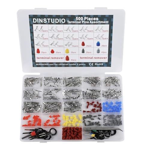Bornes de connexion voiture 1 à 3,5 mm : lot de 500 connecteurs de câble