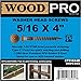 WoodPro Fasteners ST516X4B 5/16-Inch by 4-Inch Length Round Washer Head Exterior Wood Screws, 250-Pack , Gold