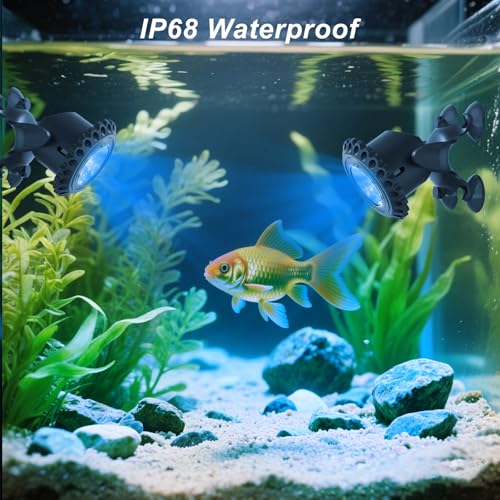image for T-SUN Solar Pond Lights, 3-in-1 RGB Solar Underwater Pond Lights, IP68