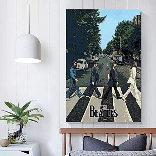 Les Beatles Abbey Road Affiche Peinture Décorative Mur Art Impressions sur Toile Pas De Photos Encadrées pour La… - Les Beatles, Paul McCartney, John Lennon, RIngo Starr, George Harrison Les Beatles Abbey Road Affiche Peinture Décorative Mur Art Impressions sur Toile Pas De Photos Encadrées pour La… – Image 4