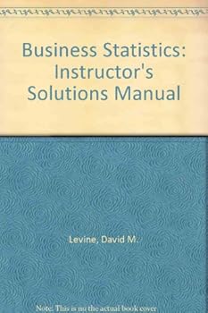 Paperback Business Statistics: Instructor's Solutions Manual Book