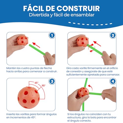 Juego de construcción de fortaleza Tiny Land, el regalo ideal para niños de 5 a 8 años 3