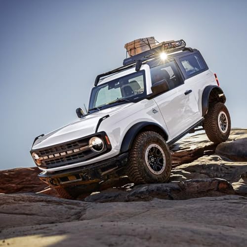 Image of BASIKER Short Antenna Compatible with Ford Bronco 2019-2026, Unique Design | Compatible with Ford Bronco Big Bend Wildtrak Outer Banks Badlands, 7 Inch Antenna with Screw, Car Radio Accessories