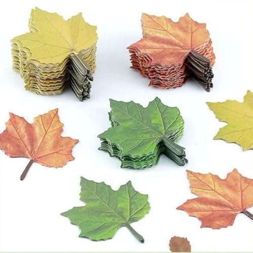 Maple-Leaf Self-Stick Note Pads, Sticky Notes, Autumn Leaf Memo Pads