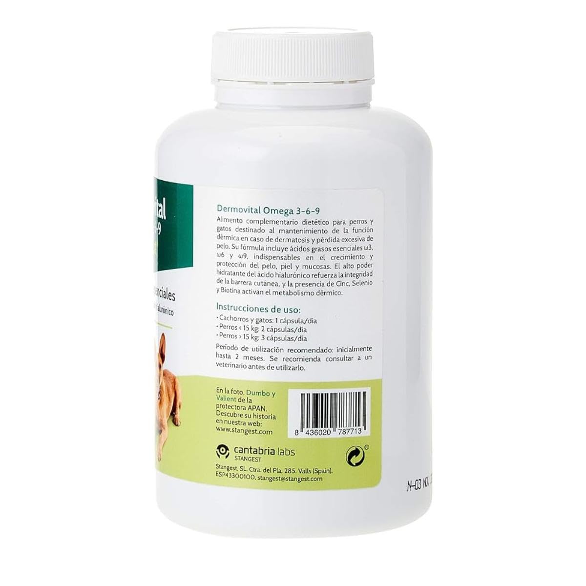 Stanvet 160219 Dermovital Omega 3-6-9-300 Cápsulas
