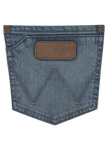 Image of Wrangler Men's Retro Slim Fit Straight Leg Jean, Jacksboro, 38W x 36L