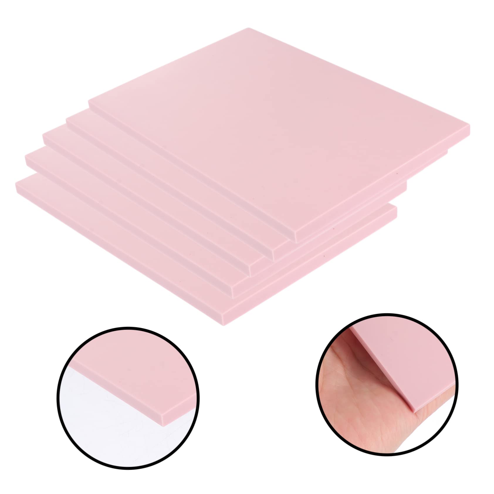 Gadpiparty 2 Set Blocchi Gomma per Intaglio Materiale TPR Morbido per Timbri Fai da Te Accessori Professionali per Stampi Artigianali 5 Pezzi * 2