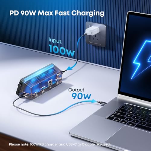 Laptop Docking Station, 7-in-1 USB C Docking Station with Screen, Multiple Built-in Apps, - image 4