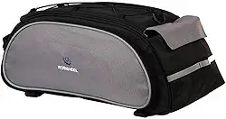 Alforge bolsa impermeavel Roswheel para bike bicicleta montagem no bagageiro preta