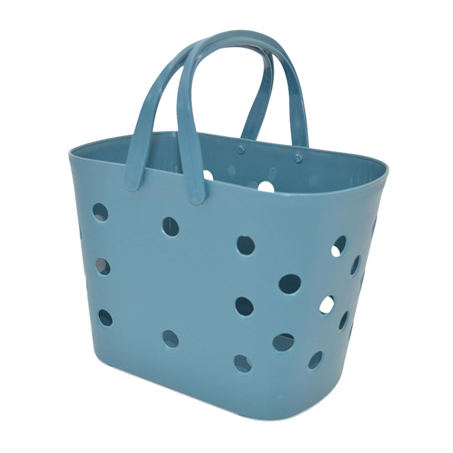 Sunicon Shower Caddy Basket Portable Versatile Hollow Design Plasic Bath Storage Basket Organizer Bin with Handle for Bathroom