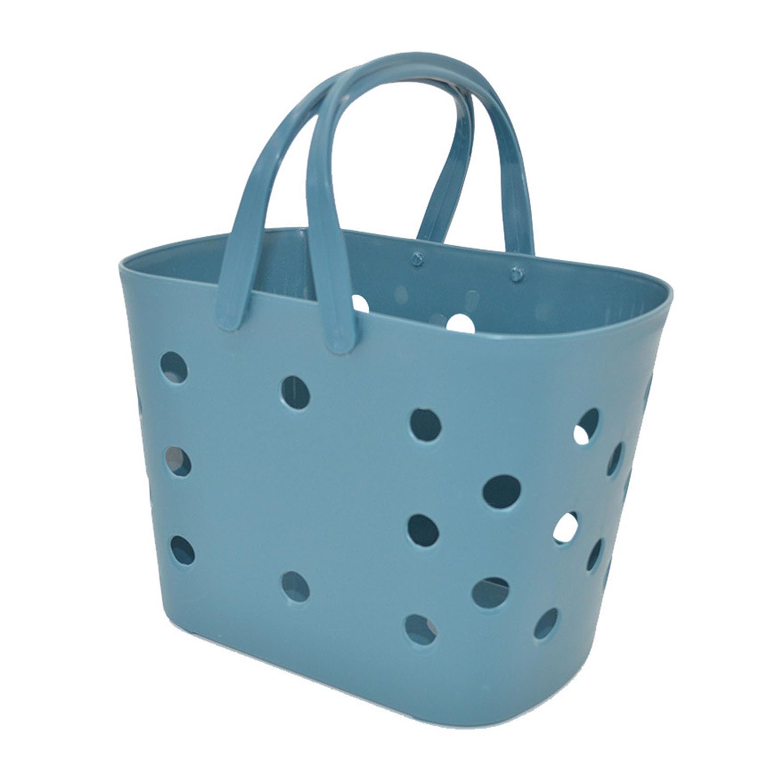 Sunicon Shower Caddy Basket Portable Versatile Hollow Design Plasic Bath Storage Basket Organizer Bin with Handle for Bathroom