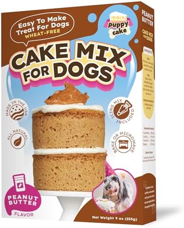 Puppy Cake Wheat-Free Peanut Butter Cake Mix and Frosting for Dog...