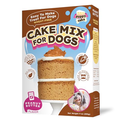 Puppy Cake Wheat-Free Peanut Butter Cake Mix and Frosting for Dogs