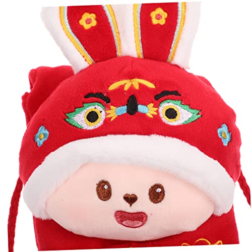 Year Plush Crossbody Bag Cute Red Envelope Wallet for Boys and Girls and Adults Spring Festival Money Packet Year for Celebrations3