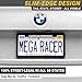 Premium Slim Matte Black License Plate Frames – 2 Pack, Rust-Free Stainless Steel & Rattle-Free, Street Legal, Universal with Screw Caps, Thin Metal Front & Rear Car Tag Holders for Men & Women