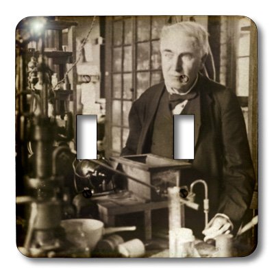 Thomas Edison interrupteur à baïonnette 3dRose LSP_27562_2 pour déco vintage - 3