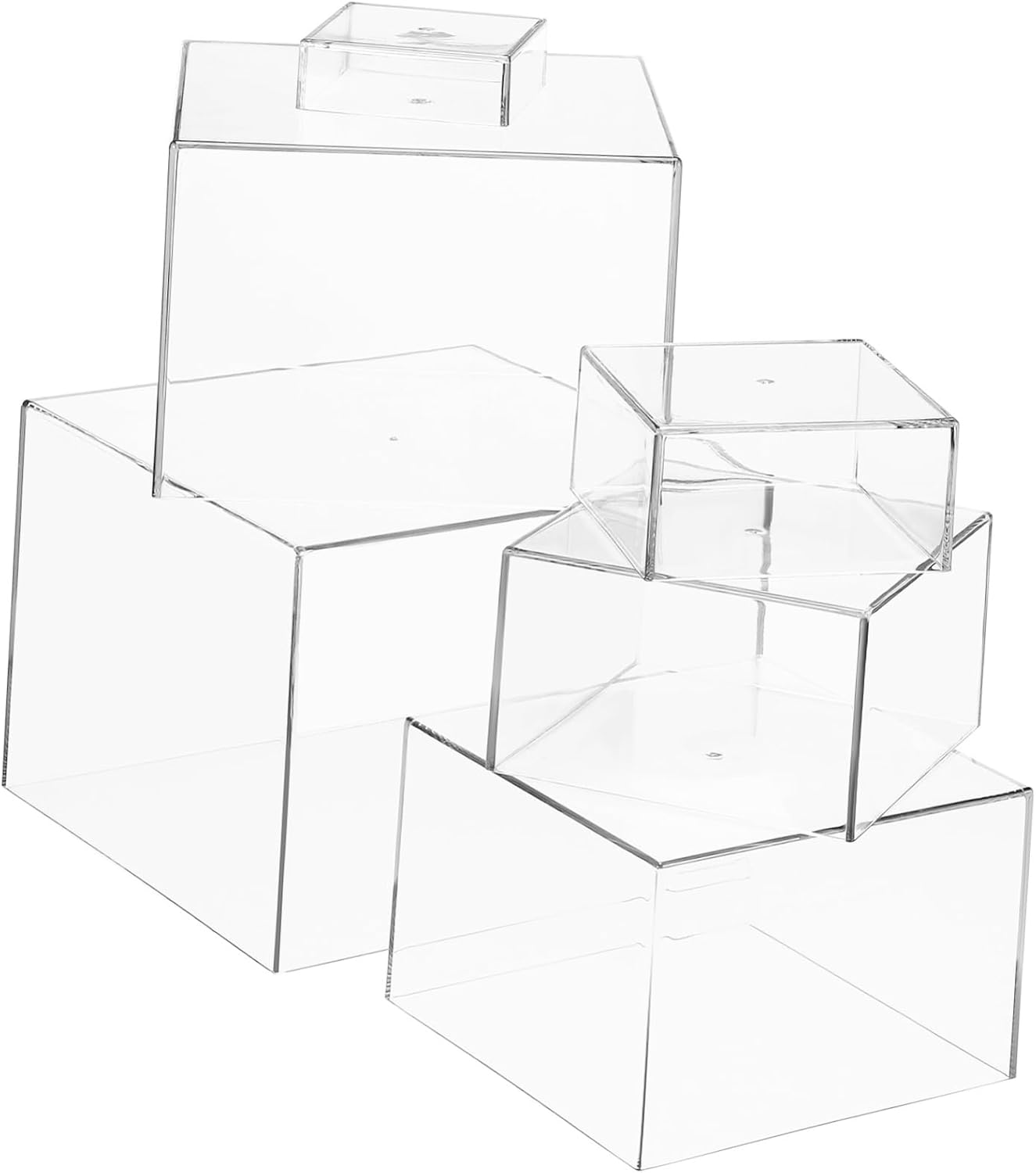 VICASKY 1 Set Buffet Risers and Stands Acrylic Dessert Table Display for Parties Showers and Celebrations Lightweight and Portable Cake Holders for Various Dessert