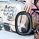 Transparente Katzentrage, Tragbarer Reiserucksack für Haustiere, Zum Tragen in der Hand oder Als Umhängetasche für Tierarztbesuche, Spaziergänge oder Reisen