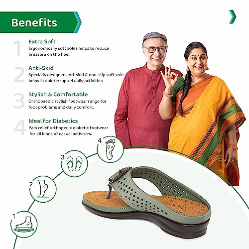 Image of ORTHO JOY Fancy doctor slippers | Soft chappal for women | Comfortable Footwear for women