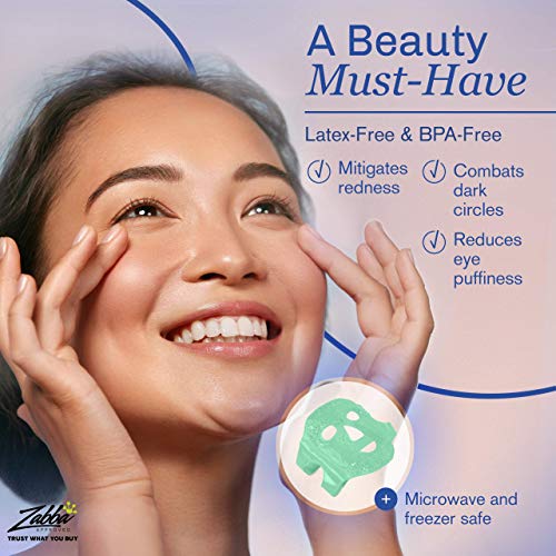 Perfecore Facial Mask Get Rid Of Puffy Eyes Migraine Relief, Sleeping, Travel Therapeutic Hot Cold Compress Pack Gel Beads, Spa Therapy Wrap For Sinus Face Puffiness Headaches Gel Mask #TOP2