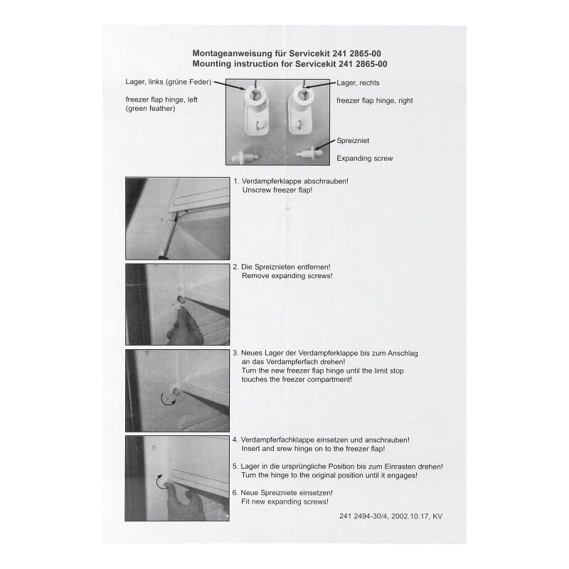 LUTH Premium Profi Parts Scharnier Kit kompatibel mit Dometic 207999317 für Kühlschrank