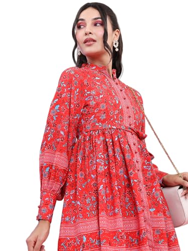 Image of Tokyo talkies Womens Fit and Flared Dress
