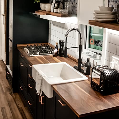 Gimili Black And Nickel Touchless Kitchen Faucet With Pull Down Sprayer Motion Sensor Smart Activated Hands Free Single Handle Spring Kitchen Sink Faucet, Matte Black And Brushed Nickel #TOP5