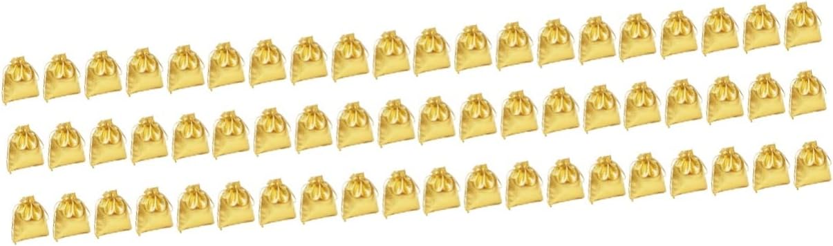 4sets Small Drawstring Bag Multi-purpose Drawstring Pouch Stylish Party Bag for Jewelry 100pcs*4