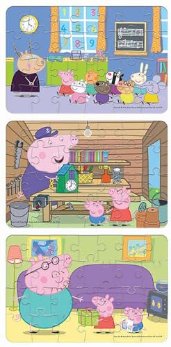 Image of Frank Peppa Pig (26 Pieces) 3 in 1 Jigsaw Puzzle for Kids Above 4+ Years - Fun & Challenging Brain Booster Games - for Focus and Memory - Encourages Creative Thinking - 60404