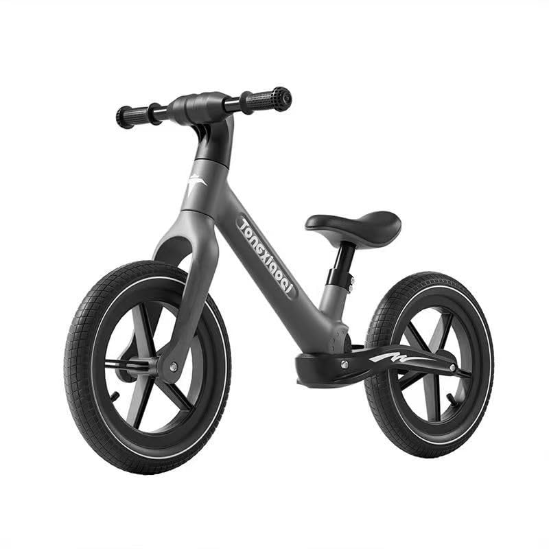 Image of Toddler Balance 12 inch Sport Bike - No Pedal Balance Bicycle for Kids 1 to 4 Years, Gift for Boys Girls, Mini Grips & Flat-Free Tires - Tool-Free Assembly & Adjustments Black Greay