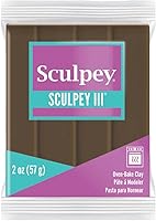 Vista 1 de Arcilla polimérica Sculpey III, Polyform de 2 onzas Marrón gamuza
