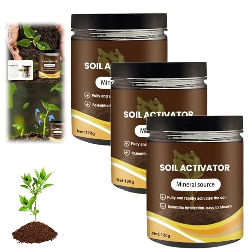HIDRUO Soil Pro Activator, Soil Activator for Plants, Soils Activatorfor Vegetables, Soils Nutrition Boost for Plant Growth, Nutrient for Indoor,Outdoor Plants (3 pcs)