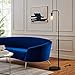 Modway Element Transparent Glass Glass and Metal Floor Lamp in Black