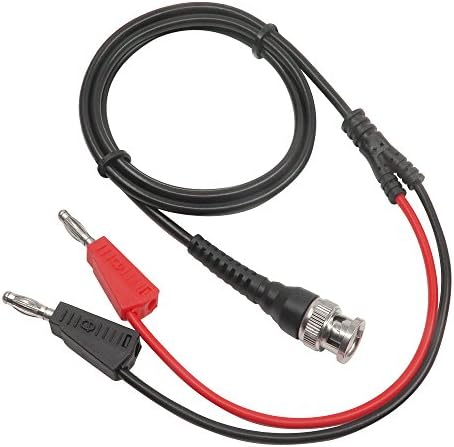 Coaxial Cable BNC Male to Dual Banana Plug Test Lead for Oscilloscope