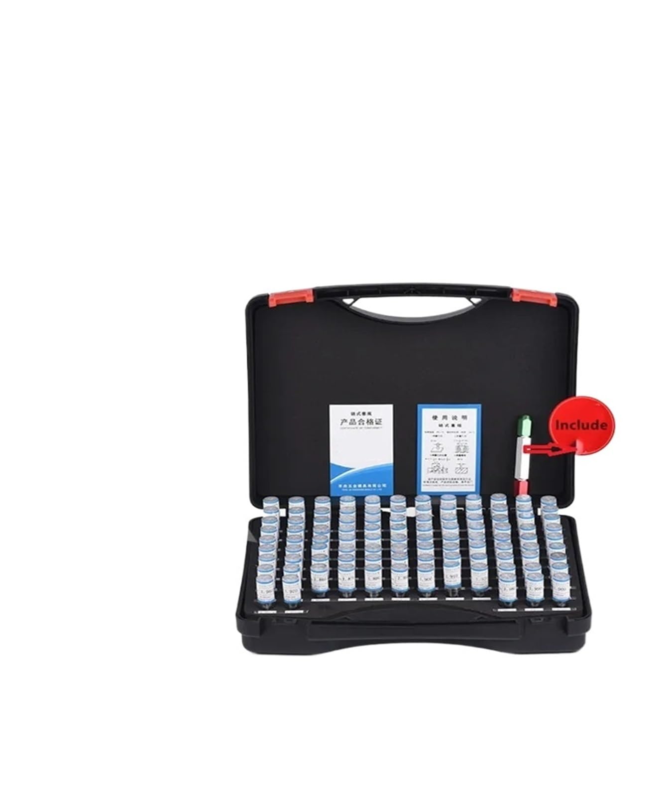 DONGSE 5pcs 0.3-5.0mm/5.0-10.0mm/10.0-15.0mm Clamp Holder for Pin Gauge Go and Nogo Aluminum Handle for Pin Gauge(5.0-10.0mm 5Pcs)