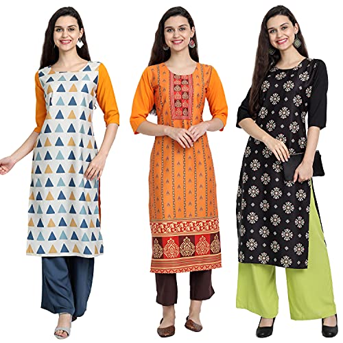 Image of Women's Crepe Straight Kurta