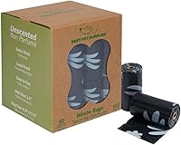 Vista 43 de Best Pet Supplies - Bolsas para limpieza de excremento de perro, rollo de repuesto, uso en exteriores, a prueba de fugas y desgarros, plástico